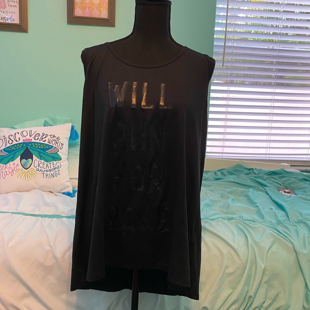 Will run for Rose workout tank - Picture 2 of 3